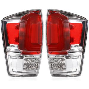 Tail Lights Assembly Compatible with 2016-2023 Tacoma Silver, Rear Light Taillights Replacement # 8156004200 TO2800201 8155004200 TO2801201