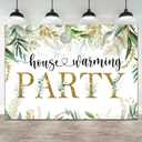 Lofaris 7x5ft House Warming Party Backdrop Home Sweet Home Background Greenery Eucalyptus Leaves Photography for New House Party Decorations Banner Party Decor Supplies Studio Photo Booth