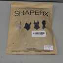 SHAPERX Strapless Shortie Bodysuit for Women Tummy Control Shapewear Seamless Body Shaper with Removable Straps (Black Shorts)