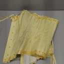 SZIVYSHI Corset Tops for Women, Bustier Shapewear Lingerie, Lace Waist Push Up Bodysuit (Medium, Yellow Iris)