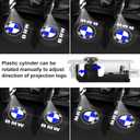 4 Pack Never Fade HD Car Door Lights Logo Projector LED Welcome Lights Accessories, Compatible with BMW X1/X2/X3/X4/X5/X6/X7, M, Z, and GT Series Models