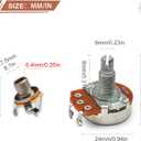 SAPHUE Bass Wiring Harness Prewired Kit 250K Big Pots 2 Volume 1 Tone For Jazz Bass Electric Guitar Parts