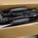 NOVA Transport Chair – Lightweight Folding Aluminum Wheelchair with Flip-Up Arms, Locking Handbrakes, 8” & 12” All-Terrain Wheels – Collapsible Travel Chair for Adults up to 300 lbs – Purple