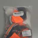 Dog Suspender Boots, Anti-Slip & Fall Waterproof Dog Shoes Leggings, Dog Paw Protector forMedium Dogs, Adjustable Dog Boots Pet Shoes for Outdoor Walking (Orange) M