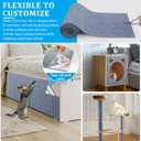 2 Pcs 78.7"x15.8" Cat Scratch Mat, Trimmable Self-Adhesive Carpet, DIY Climb Cat Scratcher for Furniture, Couch or Wall, Covering Cat Tree and Scratch Post Replacement Pad