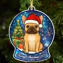 French Bulldog Christmas Ornament 2025  Frenchie Ornament for Christmas Tree, French Bulldog Gifts for Women, Dog Lovers Holiday Decoration