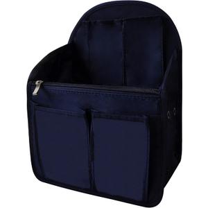 Vercord Backpack Organizer Insert Liner Hanging Travel Bag in Bag with Many Pockets Medium, Navy Blue