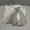 1 Piece Ombre Chiffon Sheer Window Scarf Valance Curtain 18ft for Living Room Bedroom Decor, 216 Inch Long Crinkle Soft Window Sheer Voile Valance for Holiday, Wedding Party Decor, Grey, 52"W