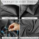 DECOLURE Satin Bed Sheets - 6 Piece Luxury Silky Queen Size Bedding Set - Softer Than Silk, Wrinkle-Free with 15 Deep Pocket Fitted Sheet, Perfect for Hair & Skin, Gifts for Women (Stone Grey)