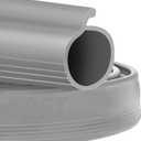 ToLanbbt 18FT Garage Door Seals Bottom Rubber 0.19" P Bulb Bottom Weather Seal, Weatherproof Replacement Weather Stripping Compatible with Overhead Door (18 FT, Gray)