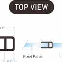 Glass Door Side Seal Strip 100 Frameless Shower Door Sweep for 3/8" Sliding or Swing Framelss Glass Door(U Type)