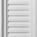 Ekena Millwork 15"W x 21"H Rectangle Urethane Gable Vent Louver, Functional