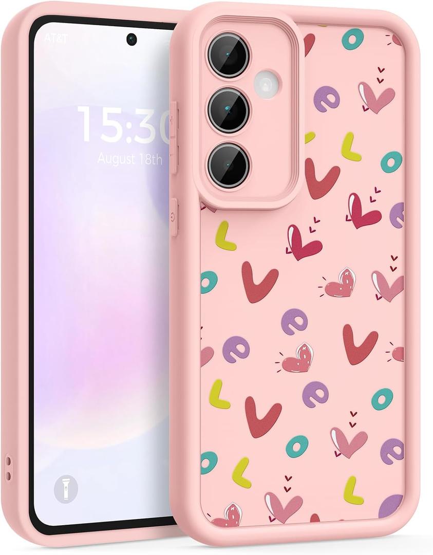 Case for Samsung Galaxy A35 5G, Silicone Shockproof Cover Women