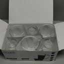 Epar 12 oz Clear Tempered Glass Coffee Mugs Set of 6 for Hot Beverages - Durable - Giftable Tea & Coffee Glass Cup with Handle