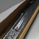 ZOCONE Tension Curtain Rod 51-168 In(4.25-14 Ft), Outdoor Curtain Rod No Drilling for Patio Window, Adjustable Shower Curtain Rod for Bathroom, Extra Long Tension Rod Diameter 1.26In Never Rust, Black