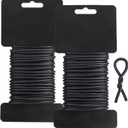 Tenn Well Garden Ties, 52 Feet 3.5mm Soft Garden Wire, Plant Twist Ties for Climbing Plants, Tomatoes, Climbing Roses, Trellises (2PCS X 26 Feet, Black)
