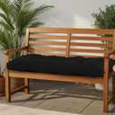 Outdoor Bench Cushion Waterproof, Tufted Bench Seat Cushion 36 x 15 Inch, Patio Wicker Indoor Seat Pads for Outside Garden Patio Balcony, Black