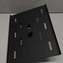 Projector and Laptop Stand Tripod, 2 Shelves Mobile Laptop Tripod Stand, Max 47" Height Adjustable Laptop Cart on Wheels, Projector Floor Stand with Ventilated Tray for Podium, Meeting, Couch (Black)