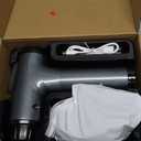 Massage Gun, Muscle Massage Gun for Athletes Handheld Electric Deep Tissue Back Massager, Percussion Massage Device for Pain Relief with 30 Speed Levels 9 Heads (Grey)