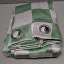 Ohocut Sage Green Checkered Window Curtains, 100% Blackout Curtains 84 Inch Length 2 Panels Set, Darkening Curtains for Bedroom, Living Room Long Drapes 52" W x 84" L Each (Pack of 2)