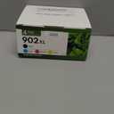 902XL Ink Cartridges Combo Pack 4Pack (Black/Cyan/Magenta/Yellow) Replacement for HP 902XL 902 OfficeJet Pro 6960 6968 6970 6971 6976 Printers