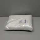 RYB HOME White Semi Sheer Curtains 84 inches Long - Living Room Curtains for Half Privacy, Linen Textured Sheer Light Filtering Vertical Window Drapes for Bedroom Dining, Width 52 inch, 2 Panels