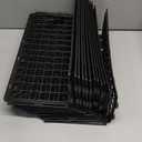 12 PCS Under Couch Blocker for Bed Furniture, Adjustable Plastic Under Bed Blocker for Dogs Pets Cats, Couch Blocker Stop Small Items Getting Under Bed (Black)