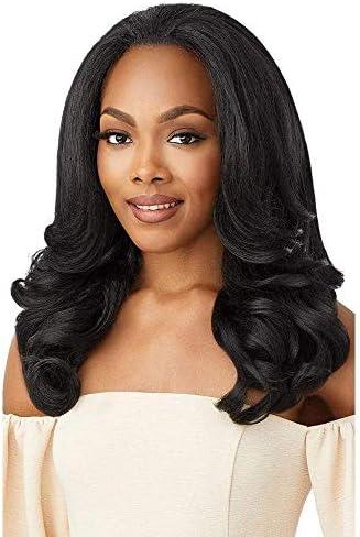 Outre Quick Weave Self Styled in 60 Seconds Neesha Soft & Natural New Half Wig Cap Laysflat Requires Less Leave Out NEESHA H301 (1)
