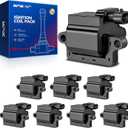 KAX Pack of 8 Ignition Coil Set for Tahoe, Suburban, Sierra, Silverado 1500, 2500 HD, Escalade, Yukon, H2, Yukon XL, Silverado 1500 HD, Express 3500, UF271