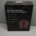 Nekteck Foot Massager with Heat, Shiatsu Heated Electric Kneading Foot Massager Machine for Neuropathy, Plantar Fasciitis, Feet Massage for Pain Relief, Circulation, Christmas Gifts for Man Woman Her (Black)