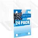 24 Pack Acrylic Wall Sign Holder 8.5 x 11 Inch Vertical or Horizontal Use Wall Mount Sign Holder No Drilling Clear Acrylic Frames with Tape Adhesive for Office Store Wedding Party Decor