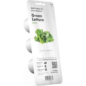 Click and Grow Green Lettuce 3-Pack Plant Pods for Smart Garden, Grow Fresh Greens at Home with Zero Effort