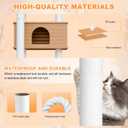 74.8 Inches Tall Outdoor Weatherproof Cat Tower, Multi-Level Cat Tree, Large Cat Condo with PVC Board and Cat Scratching Posts, for Outside and Indoor Cat Houses