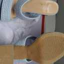 Monrovia Womens Raffia Heeled Sandals Slip On Open Toe Chunky Platform Heel Woven Double Strap Summer Shoes. SIZE 10