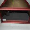 Large Burial Flag Display Case American Flag Solid Wood Display Case Fits a 5 X 9.5 Flag Folded Military Shadow Box Flag Display Case with Certificate Holder Mahogany Finish