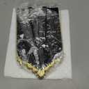 YUSONG Vintage Makeup Desk Mirror - 7" Gold Antique Mirror for Tabletop Resin Frame Decorative Wall Art for Living Room, Bedroom Decor, Vanity Table