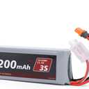 RCAWD 11.1V Lipo Battery 3S 35C 2200mAh with JST Plug IC2 Connector 3S 11.1V 1.6A Charger for Arrma Grom Mojave Typhon BLX Series Upgrades Part