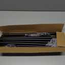 2 pack Black Curtain Rods for Windows 48 to 92 inch, Adjusts Length by Splicing, 5/8" Diameter Matte Black Small Curtain Rods for Bedroom, Living Room, Kitchen, Outdoor, Farmhouse