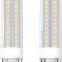 G24Q LED Bypass GX24 4-Pin Base LED Bulb 10W 120V 4000K, Compatible with GX24Q-1/GX24Q-2/GX24Q-3, 18W/23W CFL Replacement for Kitchen Downlight, Natural White, 2-Count (Must Remove Ballast)