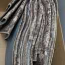 6x9 Brown Washable Vintage Area Rug for Living Room Bedroom Non Slip Distressed Traditional Soft Large Throw Rug Low Pile Lightweight Floral Carpet Office Playroom Dining Room