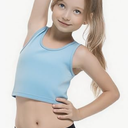 Geyoga 3 Pieces Girls Dance Tank Top Racerback Crop Top Sleeveless Dance Outfit for Ballet Hip Hop Athletic Wear (Blue/White/Pink)