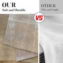 Brown Beige Painting Kitchen Curtains 36 Inch Length Abstract Window Short Tier Curtains Over Sink Set of 2, Grey Contemporary Vintage Small Kitchen Decor 26x36 Inch