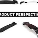 Rear Tail Spoiler Wing Trunk Lip Fits for Land Rover Defender L663 90 110 2020 2021 2022 2023 (Black Paint)