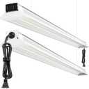ELEKICO Super Bright 60W Led Shop Lights 4FT 2-Pack| Ceiling Or Hanging Mount| 5000K 9000lm Linkable 4' Led Ceiling Garage Lighting Light Fixtures for Garage Shop Workshop Barn Lighting