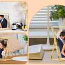 Gold 8x10 Floating Frame 2 Pack,For Photo Sizes(4x6'',5x7'',6x8'') Adjustable Tabletop/Shelf Floating Picture Frame 5x7'',Classy Gift Choice for Wedding,Christmas,Home or Office Decor