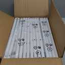 Furologee Portable Clothes Rack for Hanging Clothes, Rolling Clothing Rack With 3-Tier Shelves, Small Garment Rack with Wheels for Bedroom Living Room Laundry Room, White (11.81''W)