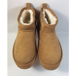 NWT Beach by Matisse Chestnut Breckenridge Platform Faux Fur Ankle Booties 7 Brown