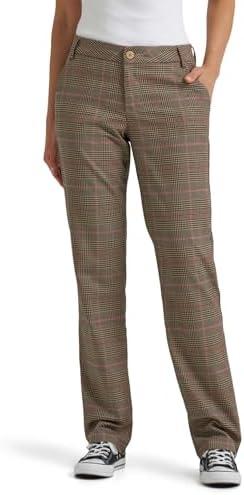 Lee Women's Wrinkle Free Relaxed Fit Straight Leg Pant, Size XL