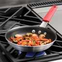 Tramontina Professional 8-Inch Non Stick Small Frying Pan, Heavy-Gauge Aluminum Skillet with Reinforced Nonstick Coating, Red Handle, Dishwasher and Oven Safe