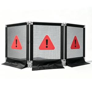 118" x 45" Heavy-Duty 3-Section Debris Containment Mesh Barriers